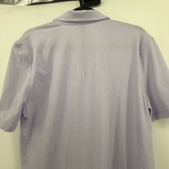 Lululemon Evolution Polo Short Sleeve NWT Lavender size Large Athletic Preppy - Picture 6 of 13